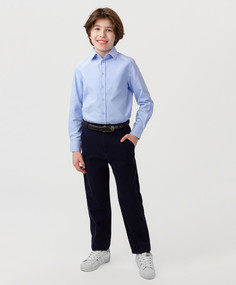 Брюки из твила синие Button Blue (158)