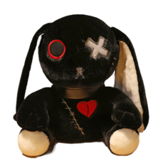 Мягкая игрушка Plush Story Готический кролик Bunny Dark черный