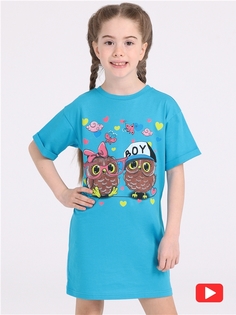 Платье детское Апрель 1ДПК4283001, бирюзовый, размер 98