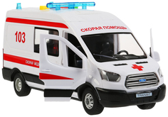 Машина пластик свет-звук FORD TRANSIT СКОРАЯ Технопарк в кор.2x36шт Shantou Gepai