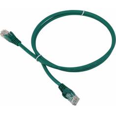 Патч-корд LANMASTER RJ45-RJ45, 4 пары, UTP, категория 5е, 2 м, зеленый, LSZH, LAN-PC45/U5E