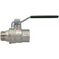 Кран шаровый BUGATTI 1 гайка/штуцер стальная ручка