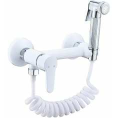 Смеситель для биде с гигиеническим душем Rainsberg RH515K белый матовый