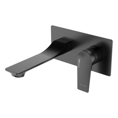 Смеситель WasserKraft Wiese 8430 для раковины встраиваемый, излив 183мм, оружейная сталь