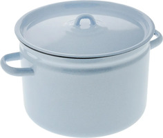 Кастрюля Лысьвенский завод эмалированной посуды со стеклянной крышкой 7 л