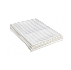 Простыня Belle Maison Royal евро страйп-сатин 200x220 см белый