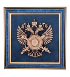 Панно Эмблема Службы внешней разведки России 23х23 ПК-150 113-702563 Art East