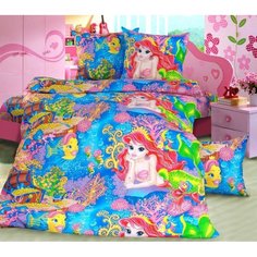 Простыня ясельная бязь Морская сказка Ивановотекстиль