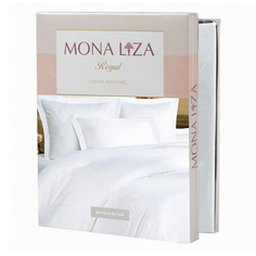 Комплект постельного белья Mona Liza Royal двуспальный хлопок 50 х 70 и 70 х 70 см белый
