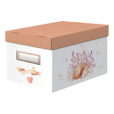 Коробки универсальные Лакарт Дизайн Forest Friends с крышкой S 15x18x27 см 2 шт