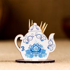 Подставка деревянная "Чайник" 6х6 см No Brand