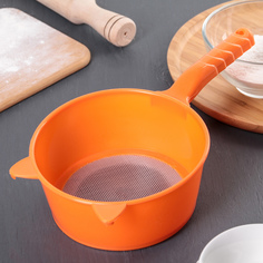 Сито с ручкой «Ушки», d=15,5 см, цвет МИКС No Brand
