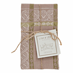 Салфетки Linen Love Старинный урожай 29x50 см лен, xлопок коричневые 2 шт