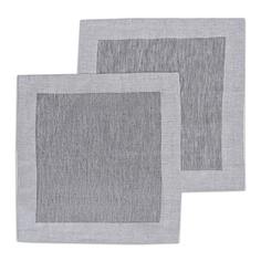 Салфетки Linen Love Гладь 45x45 см лен серые 2 шт