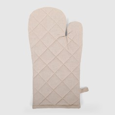 Рукавица-прихватка Mercury Textile Dream color 17 х 27 см хлопок бежевая No Brand