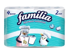 Бумажные полотенца Familia 2 слоя 4 рулона