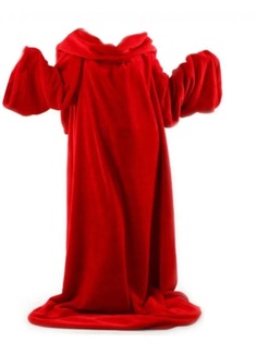 Одеяло-плед с рукавами Snuggie (Снагги) (Цвет: Красный ) No Brand