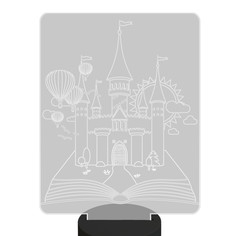 Ночник детский настольный Magic Lady Замок принцессы 3D, светодиодный, на батарейках