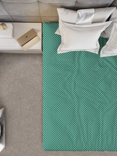 Простыня Галтекс 1,5-спальная 150х215 см. Вестерн морская волна Galtex