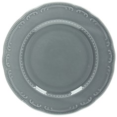 Тарелка Tognana В.Виена Шарм мелкая 280х280х24мм, фарфор, серый