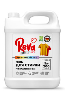 Гель для стирки Reva Care для цветного белья концентрат цветочный аромат 166 стирок, 5л