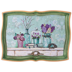 Поднос старинный Lefard Прованс 42х30 см