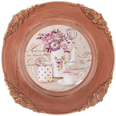 Поднос старинный Lefard Прованс 33 см