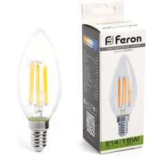 Светодиодная лампа FERON LB-717 свеча E14 15W 4000K 38258