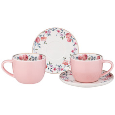 Чайный сервиз из 4 предметов на 2 персоны Lefard Blossom 250 мл