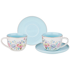 Чайный сервиз из 4 предметов на 2 персоны Lefard Blossom 250 мл