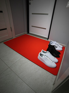 Коврик придверный CellMat ЭВА, 132х80 см, красная сота