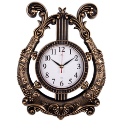 Часы настенные Рубин интерьерные Арфа D 14см бронза 2837 003