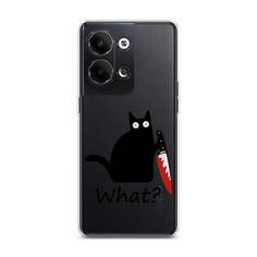 Чехол на Oppo Reno9 "Котик с ножом" Case Place