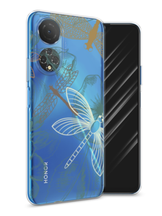 Чехол Awog на Honor X7 2022 "Тени стрекоз"