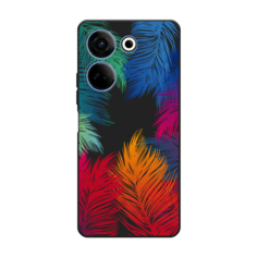 Чехол Awog на Tecno Camon 20 Pro 4G "Рамка из перьев"