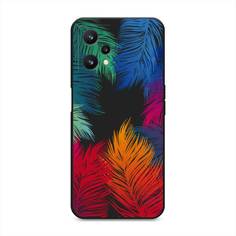 Чехол Awog на Realme 9 Pro "Рамка из перьев"