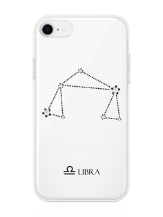 Чехол с инкрустацией кристаллами Lux для iPhone 7/8/SE2020 Весы Libra Must Have Case