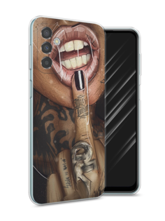 Чехол Awog на Samsung Galaxy M23 5G / Самсунг M23 5G "Девушка с татуировками"