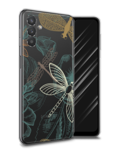 Чехол Awog на Samsung Galaxy A13 5G / Самсунг A13 5G "Тени стрекоз"