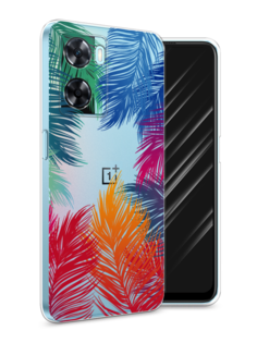 Чехол Awog на OnePlus Nord N20 SE "Рамка из перьев"