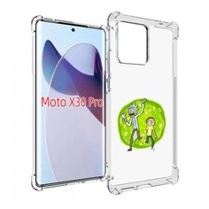 Чехол MyPads рик-и-морти-в-кружке для Motorola Moto X30 Pro
