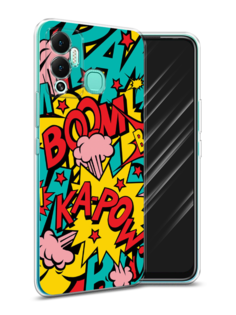 Чехол Awog на Infinix Hot 12 Play "Постер pop art"