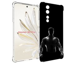 Чехол MyPads накаченный мужчина в тени мужской для Honor 80 Pro