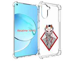 Чехол MyPads девушка в маске япония для Realme 10