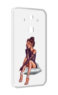 Чехол MyPads Девушка-на-подушке женский для Huawei Mate 10 Pro