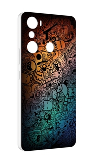 Чехол MyPads стикеты в тени для Infinix Hot 20i