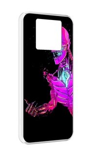 Чехол MyPads скелет-робот-фиолетовый для Black Shark 3 5G / Black Shark 3S