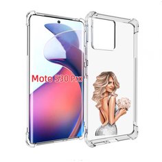 Чехол MyPads Роскошное-платье женский для Motorola Moto S30 Pro