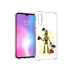 Чехол MyPads Tocco для Xiaomi Mi CC9 прикольный робот (PT134127.292.557)
