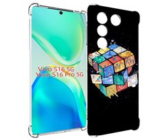 Чехол MyPads Кубик-Рубика для Vivo S16 5G/S16 Pro 5G/V27/V27 Pro